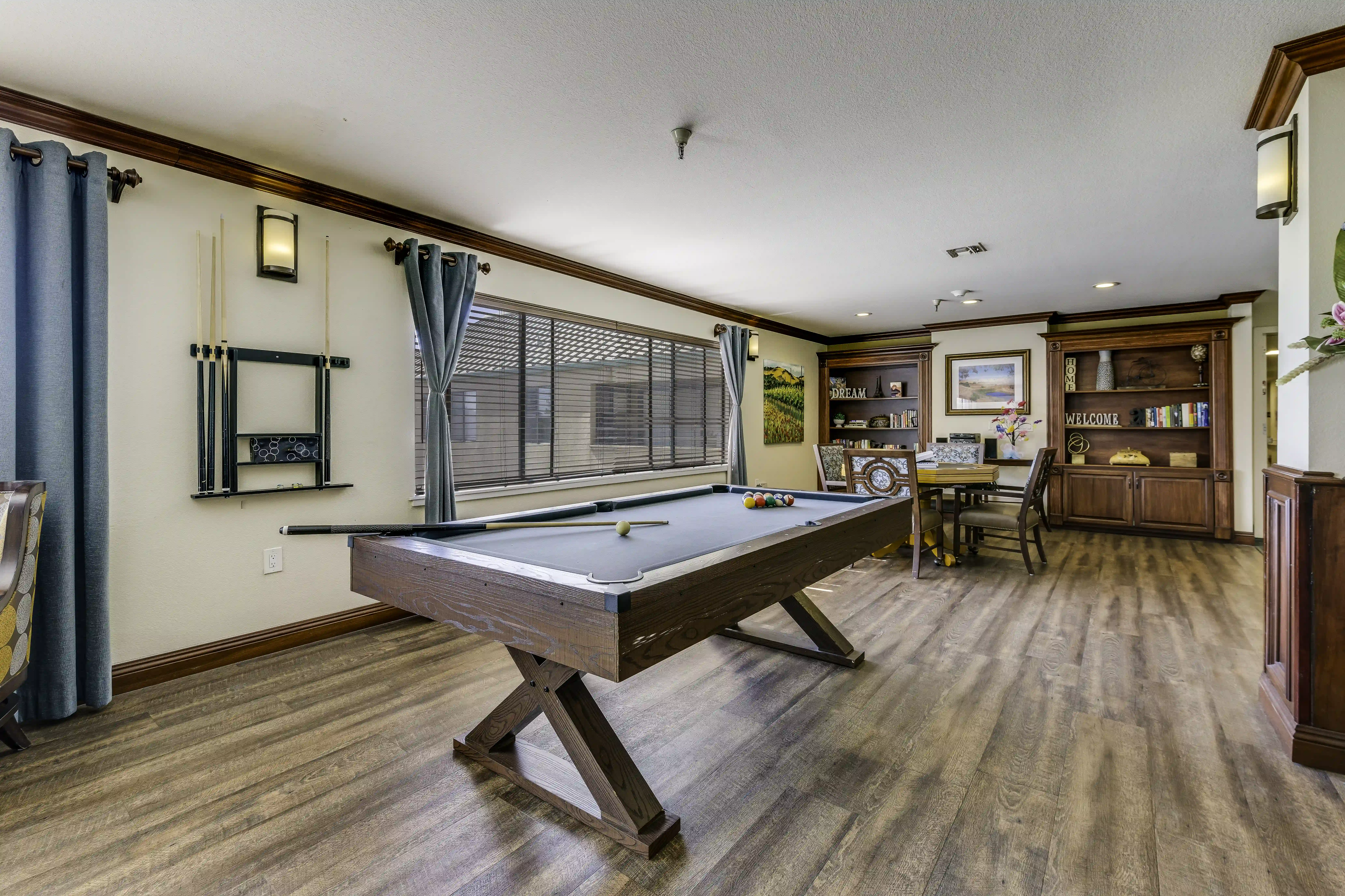 Game Room with Billiards Table Game Room with Billiards Table