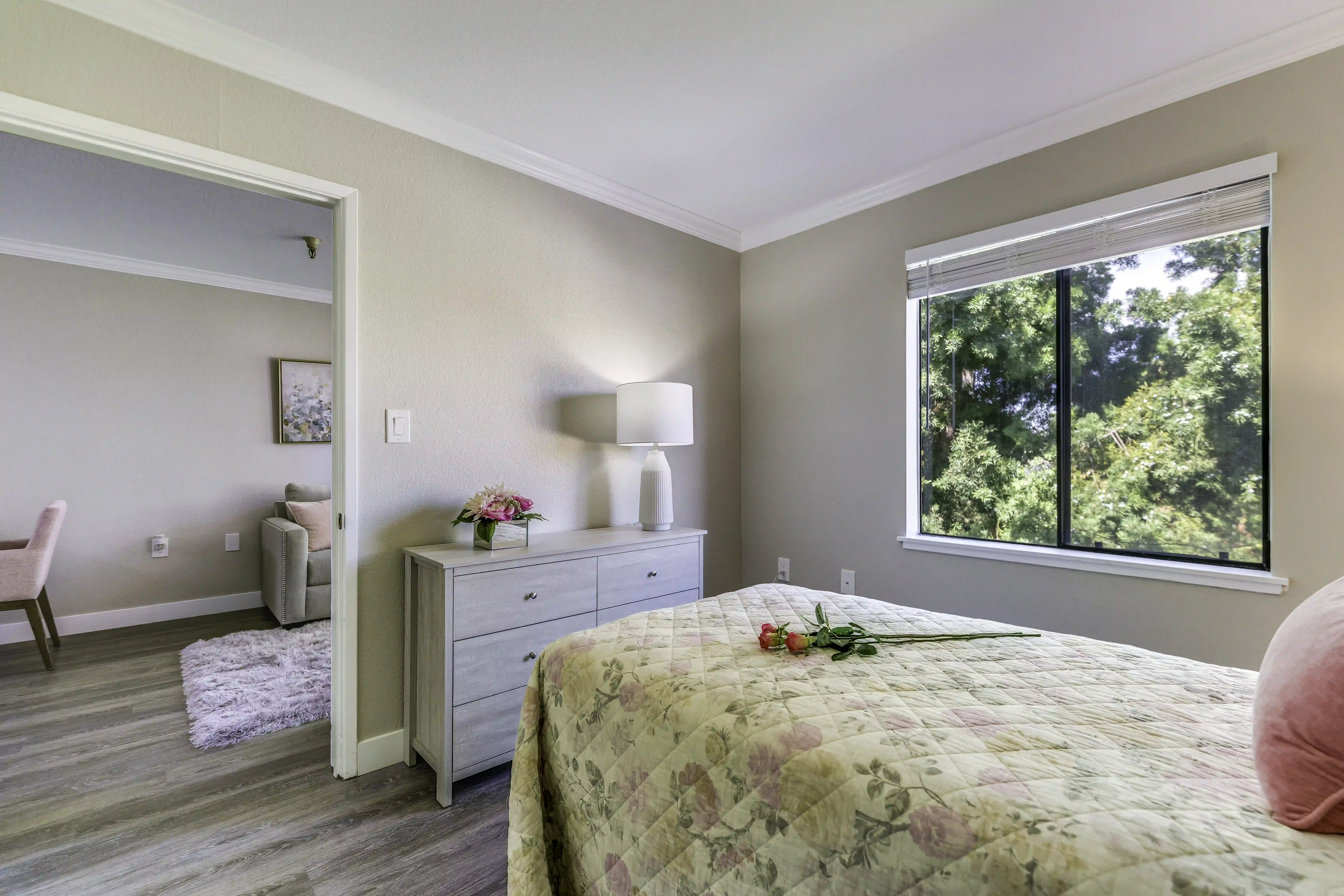 San Leandro Senior Living Model Bedroom